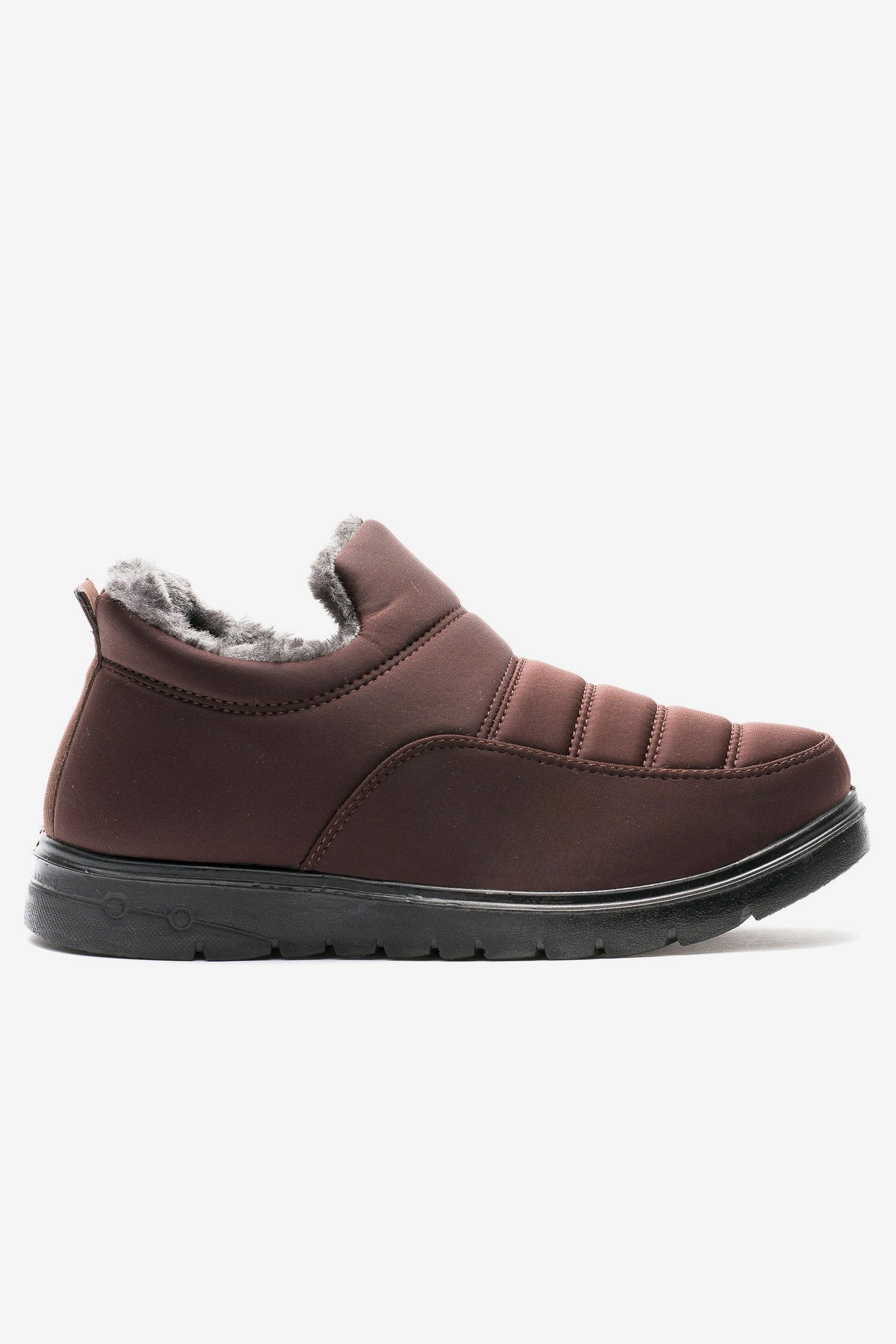Zapatilla Hombre Cafe Oscuro Lino Chancleta Chancleta